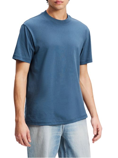 T-shirt blu petrolio in cotone Karl Lagerfeld jeans | A3M170031YU